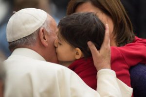 Pope Francis during the general audience in the Paul VI hall, Vatican City, Vatican, 21 January 2015. ANSA - L'Osservatore Romano